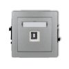DECO Gniazdo pojedyncze USB-AB srebrny metalik 7DGUSB-3