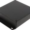 Aluminum die cast enclosure, (L x W x H) 120 x 120 x 34 mm, black (RAL 9005), IP54, 1590QFBK