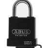 Wzmocniona kłódka średnica szekli: 8mm ABUS z kluczem W budynkach, na zewnątrz Stal Czarny