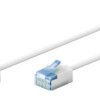 Ultra-Elastyczny Cat 6A Kabel Krosowy, Slim, U/Ftp, Biały - Długość Kabla 0.5 M