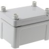 Obudowa ABS szerokość zew. 65 mm długość zew. 95 mm wys. zew. 60 mm Fibox IP65 Szary