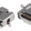 Złącze USB Micro AB Montaż powierzchniowy Żeński 2.0 ,1-portowe