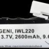 Replacement battery, INGENICO IWL220, Li-Ion, 2600 mAh