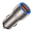Ładowarka USB QC 36W samochodowa, 2 gniazda z podświetleniem; XO-CC52