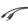 Renkforce RF-5720420 USB cable USB 2.0 USB-C to USB-B 2m Black Shielded