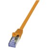 LogiLink CQ3028S CAT 6A S/FTP Patch Cable 0.50m Orange LSZH Flame-Retardant