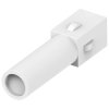 Plug housing, 1 pole, straight, natural, 1863011-1