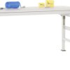 Manuflex AU9011.0001 Stół ROBOCZY UNIVERSAL Ergo K z płytą melaminową, szer. X gł. X wys. = 1000 x 800 x 722-1022 mm sza