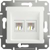 Schneider Electric Gniazdo telefoniczne RJ11 Asfora biały (RAL 9003) EPH4270121D 1 szt.