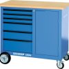 1504 0321 - Stół warsztatowy na kółkach z 6 szufladami Gedore 1814958, (S x W x G) 1100 x 985 x 550 mm