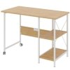 Biurko składane loftowe Maclean, wymiary: 107x45x75cm, max - 150 kg, z blatem, kolor jasny buk, MC-411 W
