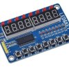 Wyświetlacz LED 8 cyfr ze sterownikiem TM1638 8x dioda LED 8x przycisk (ARD-LED9)