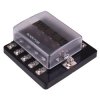 10 Way Standard Blade Fuse Box with LED Indication M4 Screws 100A R3-76-07-3L110