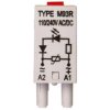 Moduł sygnalizacyjny LV (dioda LED czerwony + warystor V) 110-230 V AC/DC M93R szary 854861