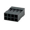 GNIAZDO BLD-08 2x4 PROSTE 2,54mm OBUDOWA CZARNA do PINY BL-T