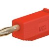 Adapter z wtykiem bananowym Wtyk Połączenie lutowane Czerwony 10A Staubli rozmiar 2mm