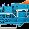 2006-1674 Disconnect terminal block, blue, 2-conductor, 6 mm²