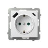 SONATA Gniazdo pojedyncze SCHUKO z przesłonami z ładowarką USB A+C 230 V biały GP-1RSPUSBAC/m/00 OSPEL