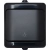BRYZA Przycisk światło IP54 10AX 250V czarny 180903