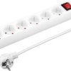 Listwa antyprzepiÄciowa 6 gniazd 5.0m biaĹa