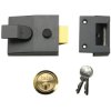 Yale Locks P89 Deadlock Nightlatch 60mm Backset Brasslux Finish Visi
