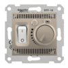 SEDNA Regulator temperatury termostat podłogowy z włącznikiem satyna SDN6000368 SCHNEIDER ELECTRIC