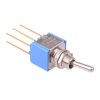 5246MIWRCDB APEM On-On Vertical PCB Miniature Toggle Switch DPDT
