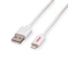Kabel Roline Lightning Na Usb 2.0 Do Iphonea, Ipoda, Ipada, Biały, 1,8 M