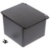 Hammond 1590VFLBK Diecast Enclosure Flanged Lid Black (119.5 x 119.5 x 94mm)