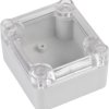 ABS enclosure, (L x W x H) 63.15 x 57.1 x 36.65 mm, transparent/light gray, IP65, 4U63060604037