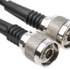 Kabel koncentryczny złącze A N Type złacze B N Type długość 1m typ kabla RG58 Z zakończeniem