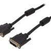 Kabel DVI-D (18+1), wtyk z obu stron, PVC, single link, dł. przewodu: 1,8m CC-DVI-BK-6
