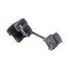 PB Fastener H-1605 Strain Relief 9.1mm Dia 3.2mm Board Polyamide Black