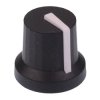 White Soft Touch 6mm D Knob K87MBR