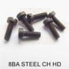 8BA x 3/16" steel cheese head screw (pack of 25)