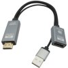 Konwerter HDMI do DisplayPort 4K Adapter HDMI/DP + USB (ze wzmaniaczem)