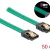 82069 SATA 6 Gb/s Cable UV glow effect green 50 cm