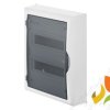 Rozdzielnica natynkowa 24 modułowa 2x12M drzwi transparentne IP40 ECONOMIC BOX RN N+PE 2505-01 ELEKTRO-PLAST NASIELSK