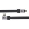 Flat USB-C to USB-C Sideways Right Angle Cable