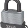 Kłódka bezpieczeństwa średnica szekli: 8mm ABUS z kluczem W budynkach, na zewnątrz aluminiowo-stalowa Srebrny