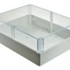 Obudowa; uniwersalna; G2038C; poliwęglan; 300mm; 230mm; 111mm; IP65; naturalny; przezroczysta pokrywa; Gainta; RoHS