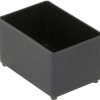 ESD compartment insert, black, (L x W x D) 47 x 55 x 79 mm, ESD EINSATZ A8-1