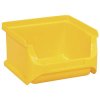 Allit 456202 Storage Bin 100x60x100mm Yellow Stackable High Load Capacity