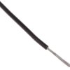 Przewód jednożyłowy linkowy, Przewód instalacyjny, 0,08 mm², 7/0,12 mm, 28 AWG, XLPVC, 150 V, Czarny, dł. 100m, RS PRO