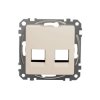 Płytka centralna AMP MOL kat. 5e/6 UTP, beżowy, Sedna Design i Elements SDD112444C