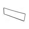 Ramka radiowa 1 DIN 4mm czarna