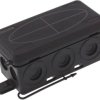 Skrzynka przyłączeniowa Wiska KA 006/5 BK, IP55, (D x S x W) 86 x 44 x 41 mm, czarny (ral 9005), 1 szt.