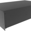 19 inch enclosure, 4 U, (W x H x D) 422 x 178 x 711 mm, aluminum, black, RM4U1928SBK
