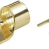 TRU COMPONENTS 1577784 Złącze widełkowe 2.50 mm² Średnica otworu=6 mm bez izolacji złoty 1 szt.