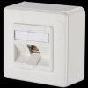 1309110002-E E-DAT modul 1 port AP Cat.6A pure white RAL9010